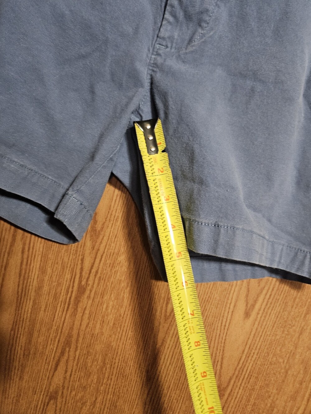 Goodthreads Men's Slim Oxford Short Blue 5" Inseam Flat Front Chino Size 32! - Picture 7 of 8